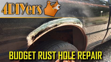 repairing rust holes with fiberglass